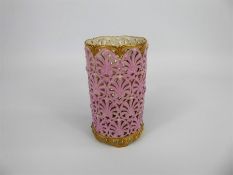 A Very Fine Lock & Co Worcester Lattice Vase
