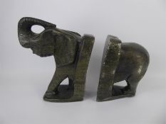 A Pair of Carved Stone 