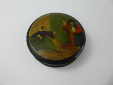 A Circular Trinket Box and Cover