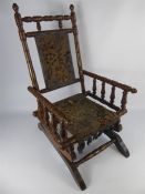 An Antique Child's Rocking Chair