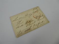 An 1836 Entire Letter from Lord Newcastle to Lord Clinton mentioning 'Little Vic'.