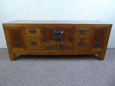 A Chinese Late 19th Century Elm Qing Dynasty Cabinet