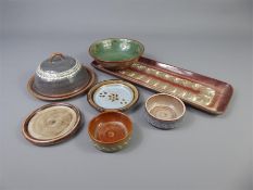 A Collection of Camden Blue Glaze Slip-Ware Pottery