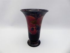 William Moorcroft Pomegranate Trumpet Vase