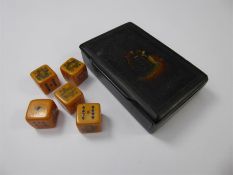 A Georgian Papier Mache Snuffbox