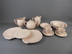 An Art Deco Wedgwood 'Blush Rose' Breakfast Set