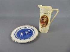 A Vintage 1930's Ovaltine Ceramic Jug