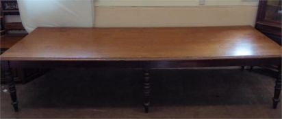 An Antique French Pitch Pine Dining Table