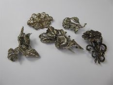 Five Marcasite Brooch