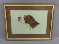 Doris Williams Pastel Study of a Pointer
