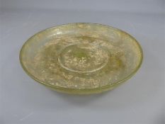 Ancient Eastern Mediterranean Flared Glass Bowl