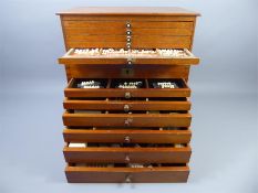 An Early 20th Century WWII Period Mahogany Cased Dentist's Mobile Chest