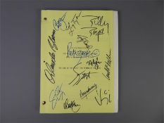 Lord of the Rings, Return of the King Script