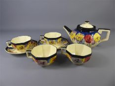 Royal Doulton Pansy Pattern Tea Pot