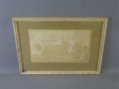 A Late 18th Century Hand Drawn Pen & Ink Plan Drawing