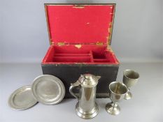 A Sheffield Pewter Communion Set