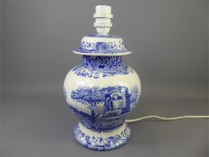 A Blue and White Spode 
