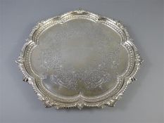 A Victorian Silver Salver