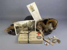 A Vintage Air Military Issue Pilots Cloth Helmet/Liner