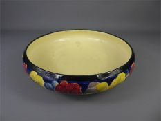 A Royal Doulton Pansy Pattern Fruit Bowl