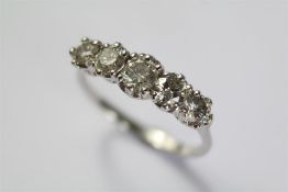 An 18ct White Gold Diamond Ring