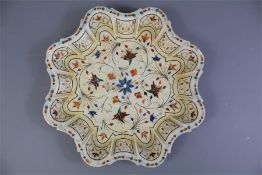An Indian Antique Carved Marble Dish