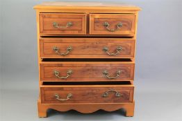 A Georgian-Style Small Chest of Drawers