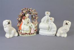 A 19th Century Staffordshire Porcelain Group