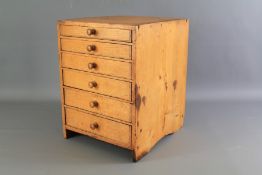 A Pine Collectors Chest