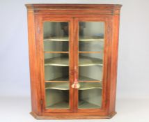A Mahogany George III Corner Cabinet