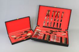 Two Boxes of Vintage Lebanese Stainless Steel Flatware