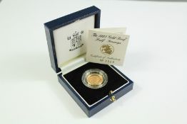 A Gold Half Sovereign