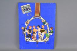 A 'Capstan Navy Cut' Cigarette' Cartoon Advertising Poster by Mel