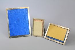 A Quantity of Silver Photo Frames