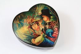 20th Century Hand Painted Russian Box