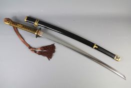 A Japanese WWII Kai Gunto Naval Marine Officers Sword