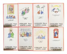 Fougasse, Kenneth Bird (1887-1965) 'Careless Talk costs Lives'