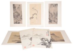 A Japanese folio of prints
