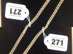 An Continental fancy weave articulated 14K gold necklace,