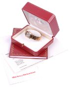 A 18k gold Cartier Tank Francaise ladies wristwatch