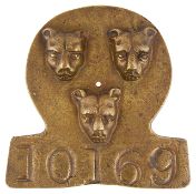 A 19th century brass Fire Insurance Mark Plaque
