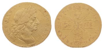 A Charles II guinea gold coin