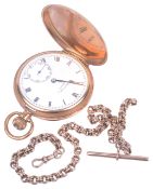 A 9ct Bravingtons Renown full hunter pocket watch,