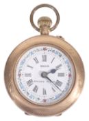 A 14k gold Nadir ladies open faced pocketwatch