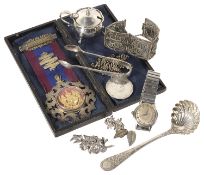 A Victorian cased Masonic Past Grand jewel, hallmarked London 1894