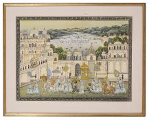 An early 20th century Indian Rajasthani painting