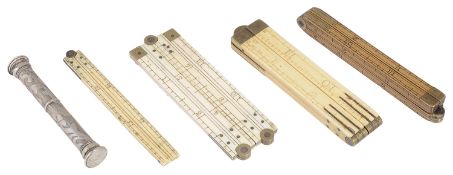 A Victorian John Seldon engine turned travelling sovereign/letter scale