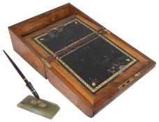 A Victorian mahogany writing slope