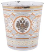 A Russian enamel Khodynka beaker, late 19th century