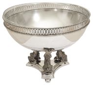A Swedish pedestal bowl by Gulsdmeds Aktiebolaget, 20th century